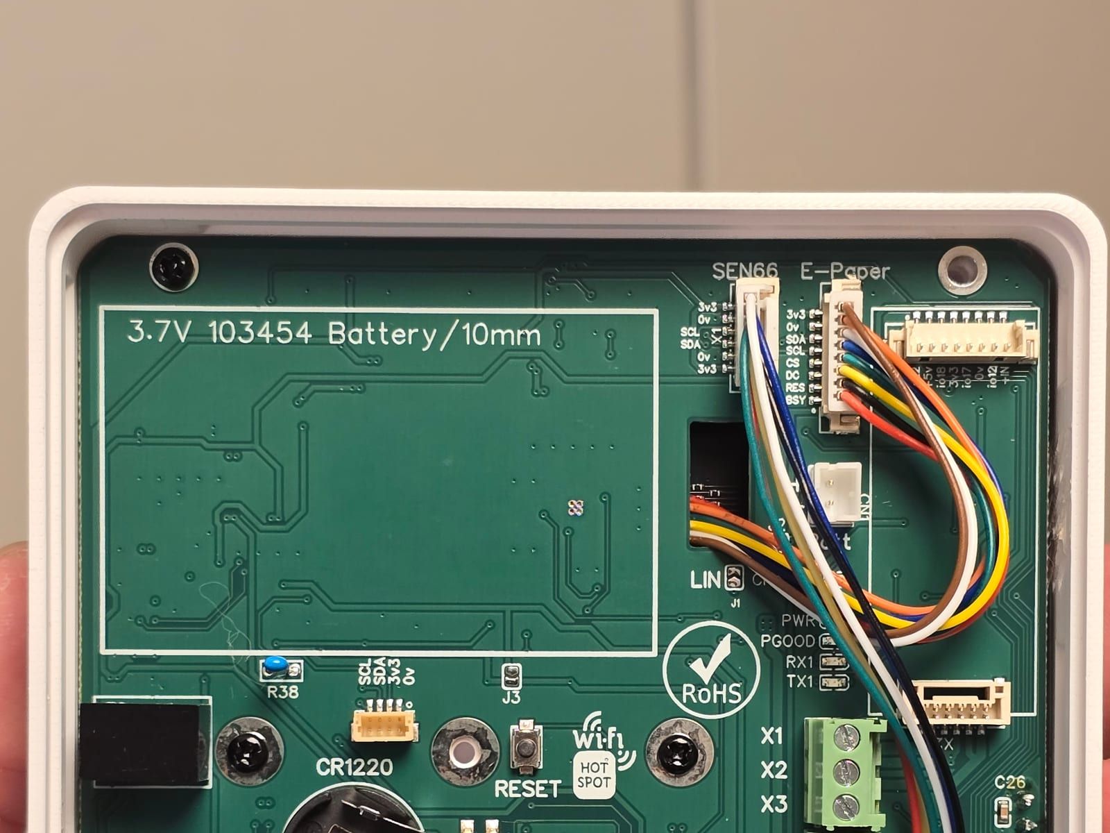 ProCircuits board with programming connector